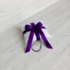 Purple ring bearer pillow